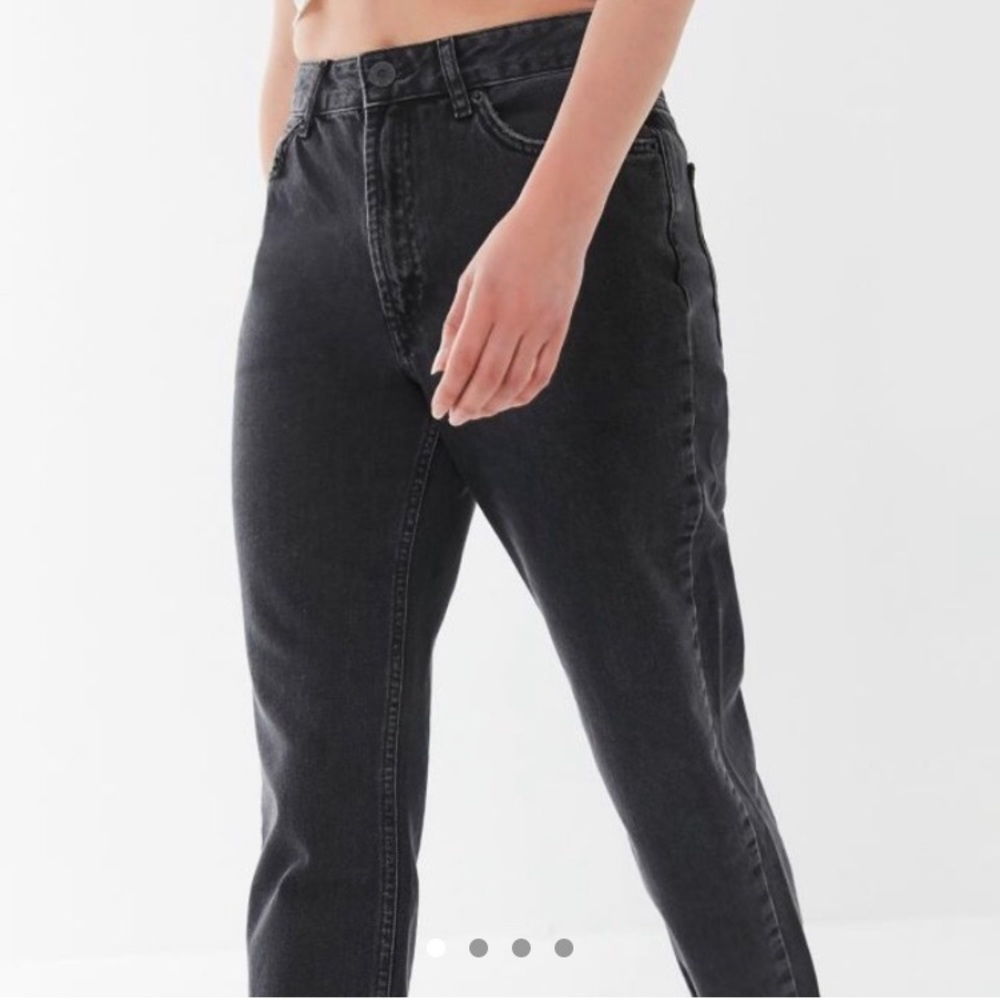 BDG black denim mom jeans size 26 waist.